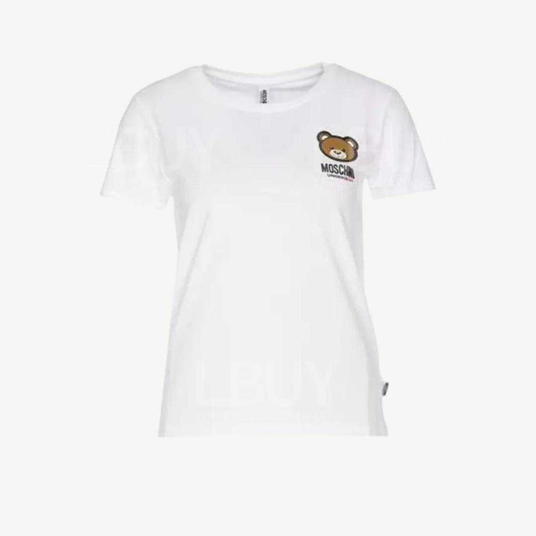 Moschino Underbear 女装小熊短袖白色T-Shirt