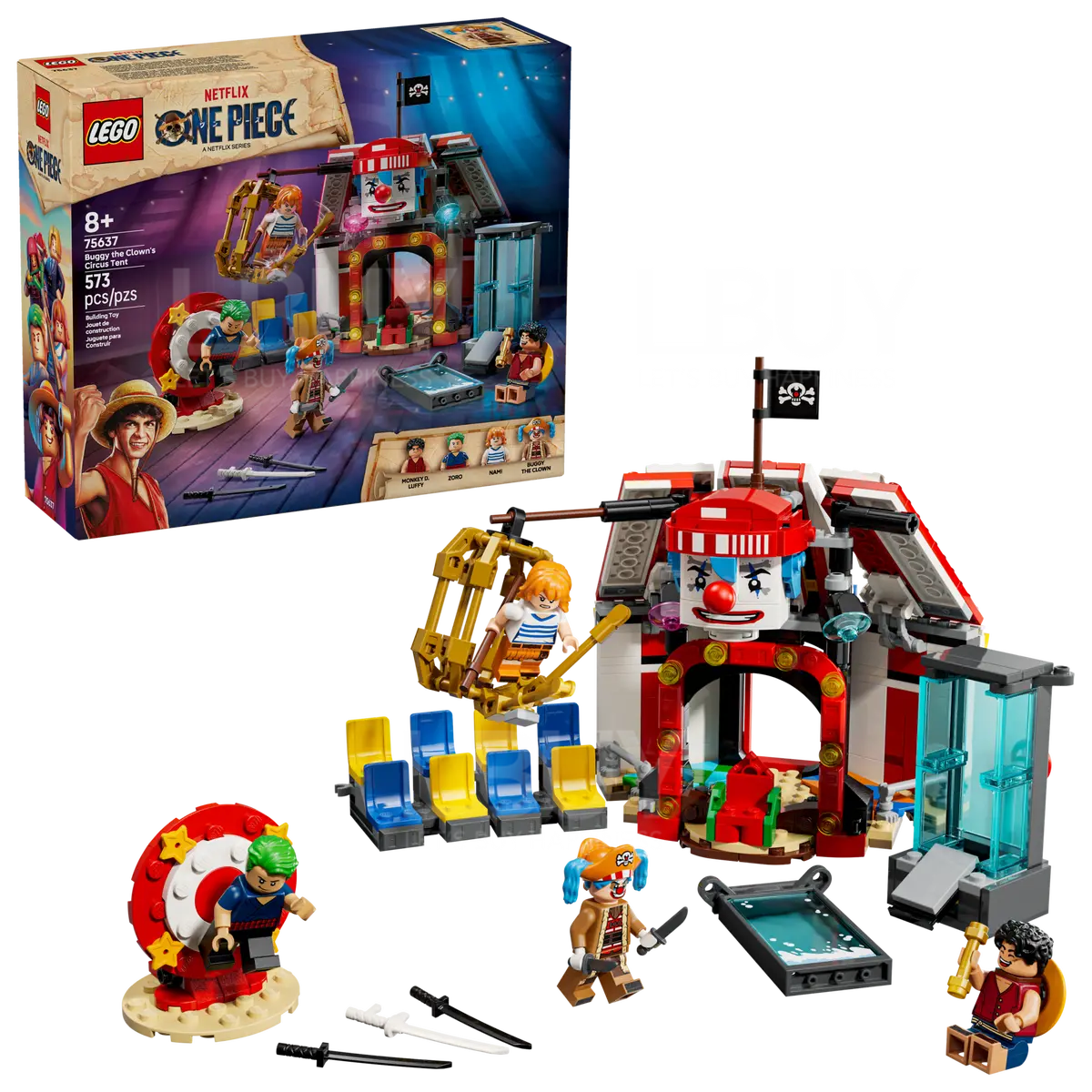 LEGO 75637 ONE PIECE Buggy the Clown's Circus Tent 8+