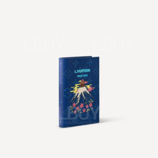 LV Mt. Fuji Print Passport Cover Blue M25967