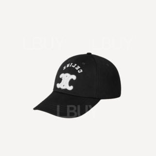 Celine Triomphe Cap In Cotton Twill Gabardine
