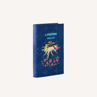LV Mt. Fuji Print Passport Cover Blue M25967