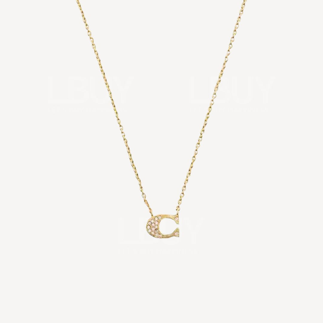 Coach Pave Signature Necklace