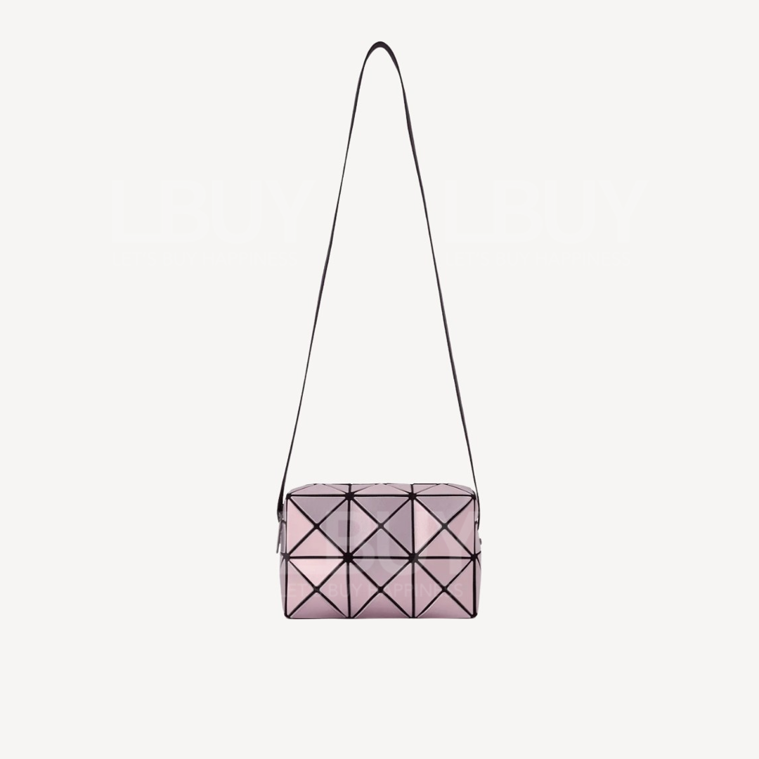 Bao Bao Issey Miyake Cuboid Metallic Shoulder Bag Light Pink No. 21