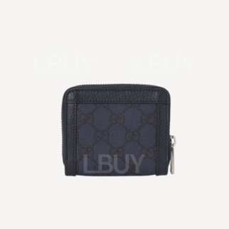 Gucci Ophidia GG Supreme Card Holder Wallet Navy 791744