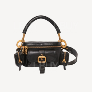 Chloe Small Soft Leather Camera Bag Black
