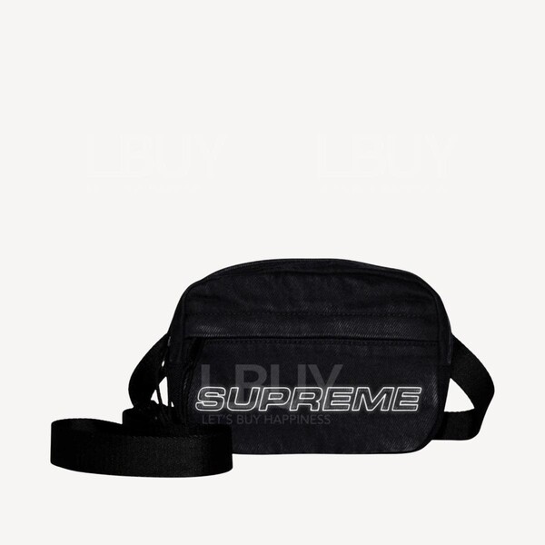 Supreme-Supreme Denim Mini Shoulder Bag Black