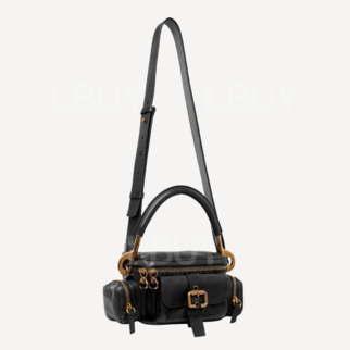 Chloe Small Soft Leather Camera Bag Black