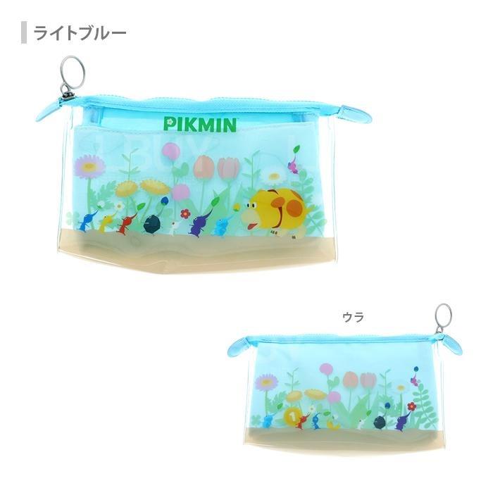Clear Pouch Gusset Pikmin 皮克敏 Light Blue