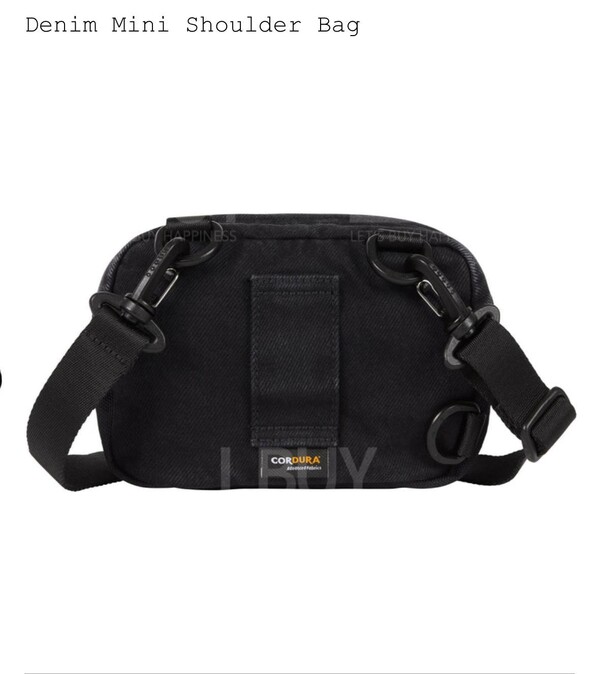 Supreme-Supreme Denim Mini Shoulder Bag Black