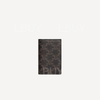Celine Triumphal Door Logo Print Straight Card Holder