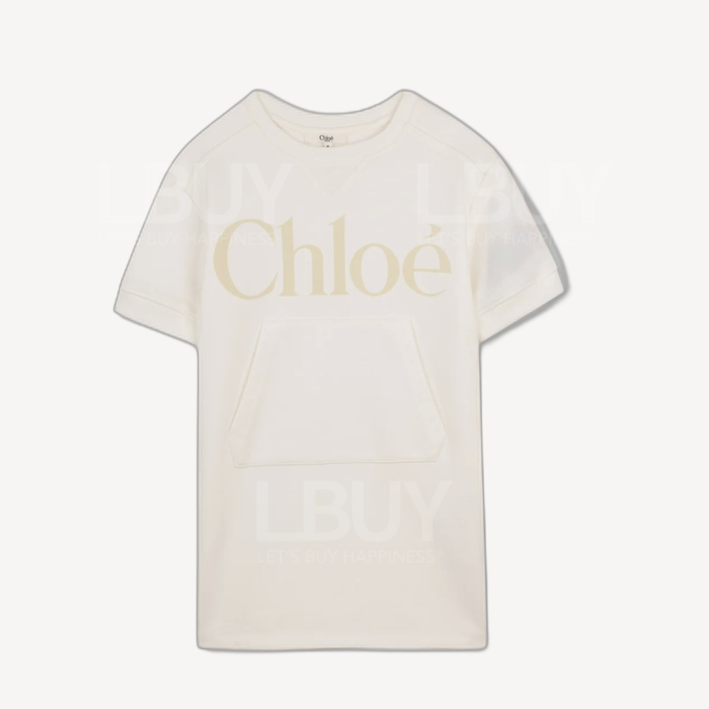 Chloe Logo 奶油白色衛衣