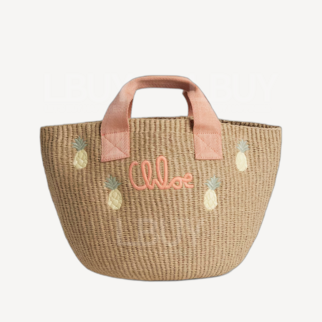 Chloe Embroidered Basket Bag