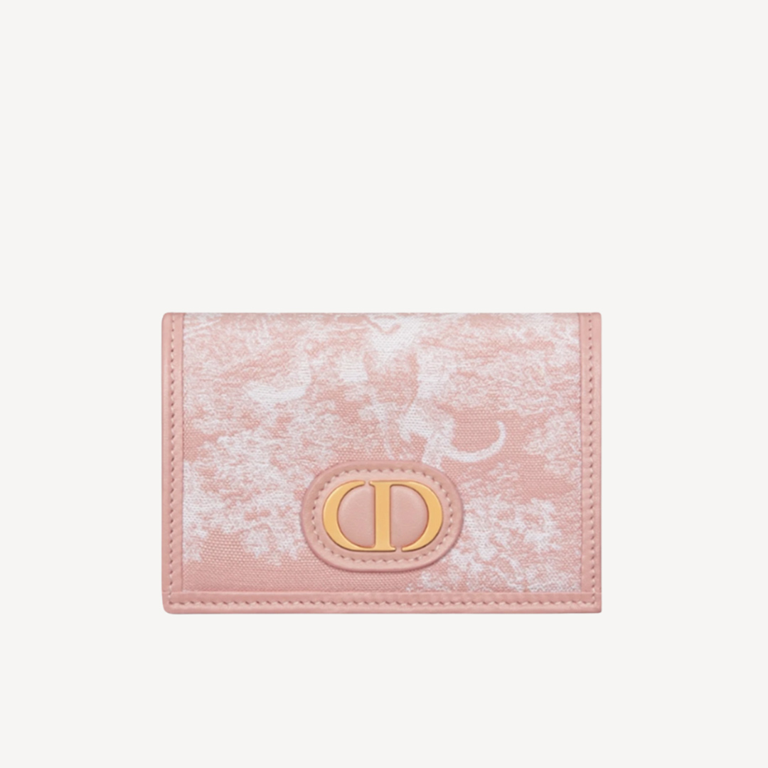 Dior 30 Montaigne Glycine Wallet Pink