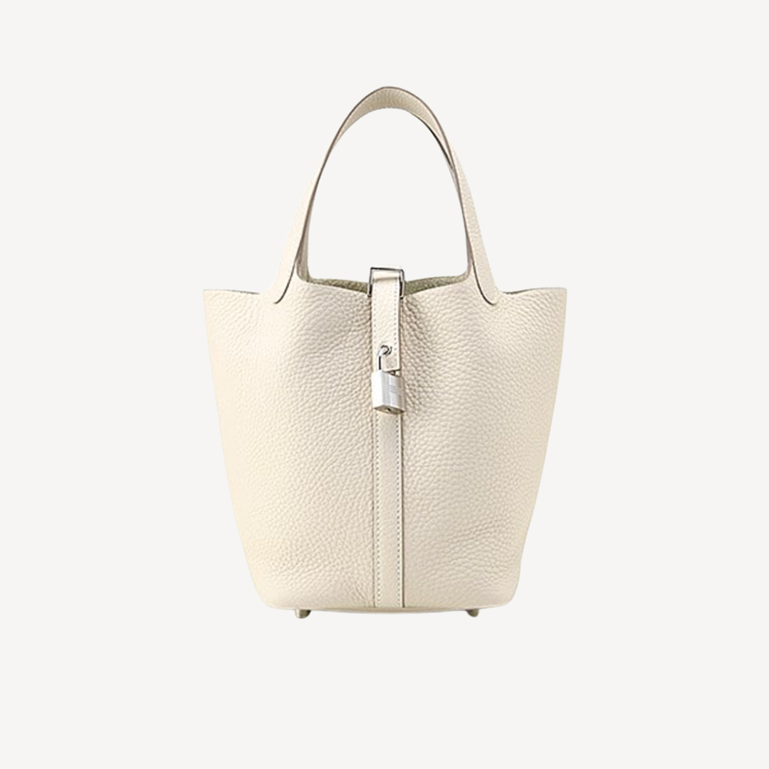 Hermes Picotin Lock 18 Bag 手挽袋 Craie 奶昔白 銀扣