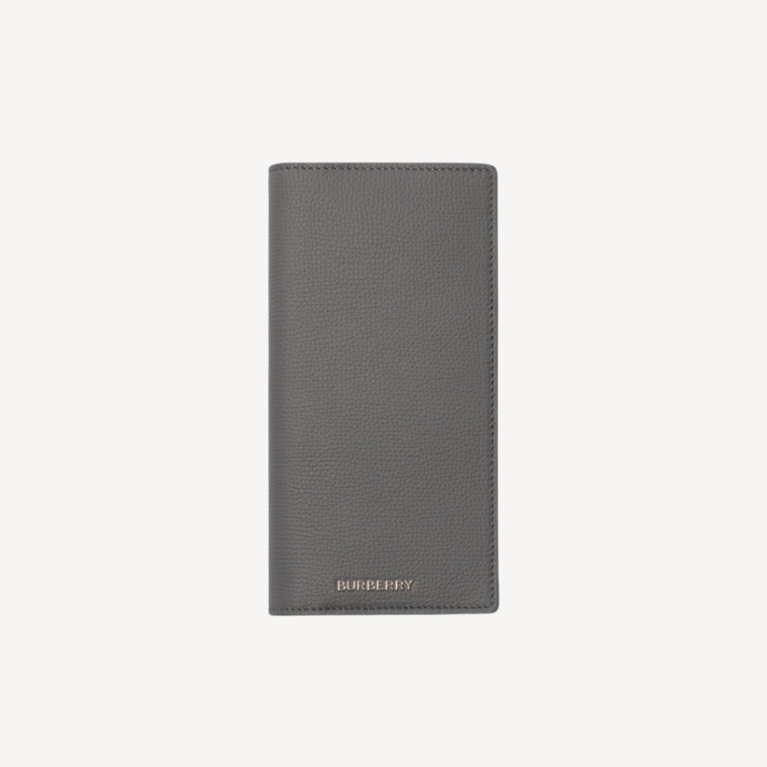 Burberry logo grained leather long wallet 81120571