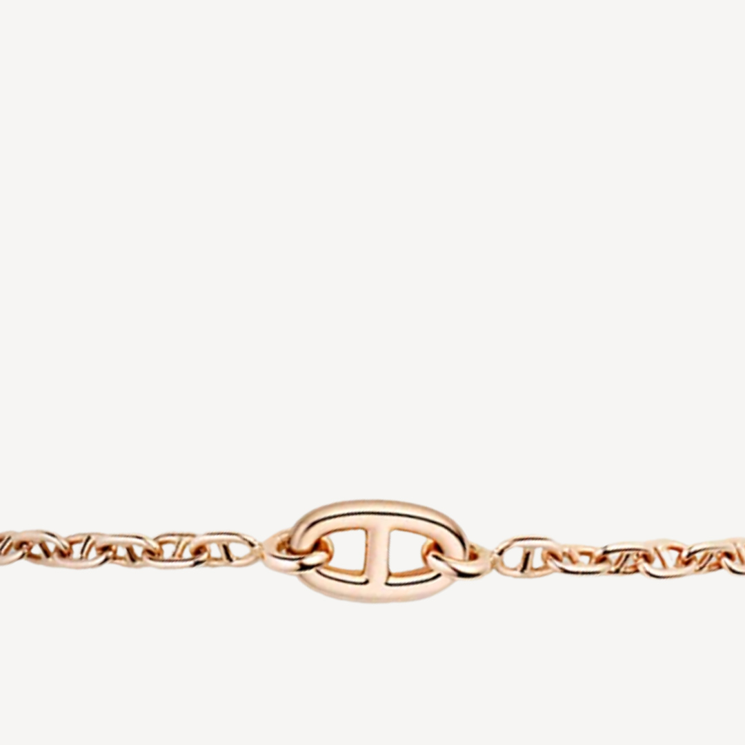 Hermes Farandole Bracelet very small model 玫瑰金猪鼻手链