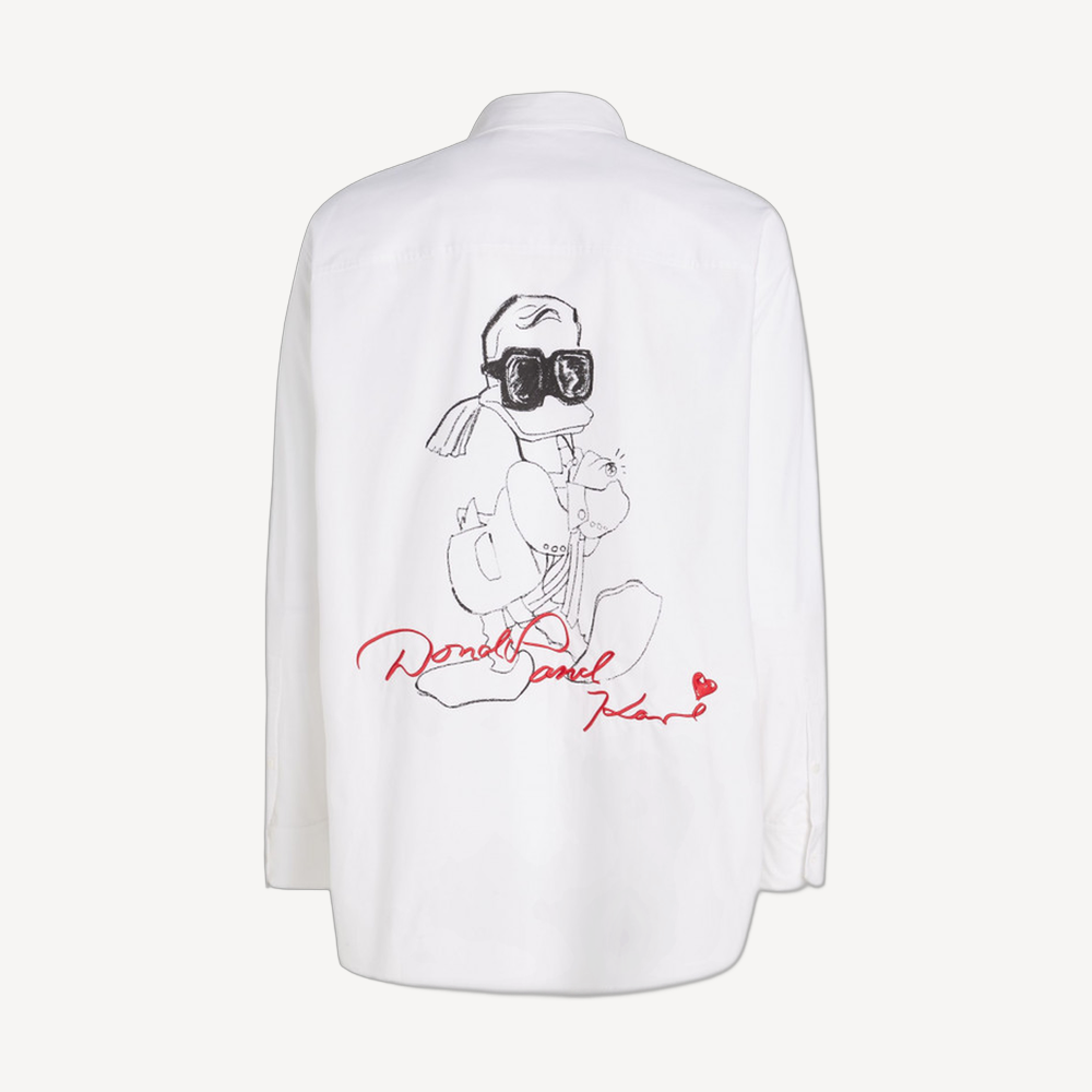 DISNEY X KARL LAGERFELD 老佛爷 白色恤衫