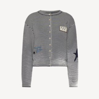 Weekend Max Mara 條子徽章針織外套 深藍色